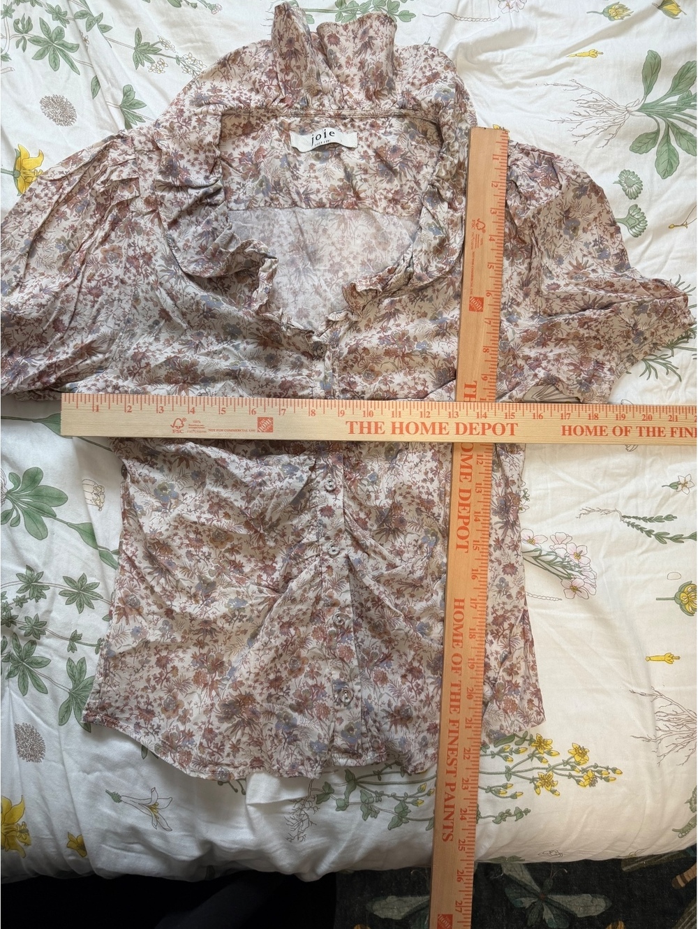 Joie Ruched Blouse - Picture 6 of 6